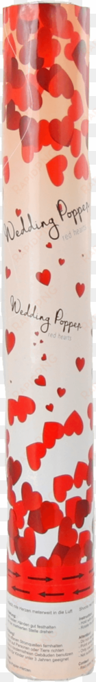 40cm party popper confetti cannon with hearts wedding - confetti