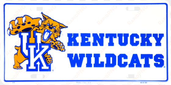 414 - kentucky wildcats - university of kentucky wildcats license plate 6 inch