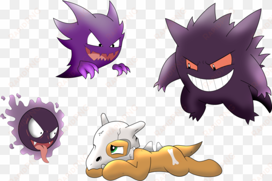 #464412 - artist - dubstepbrony4life, artist - qcryzzy, - haunter gengar and gastly