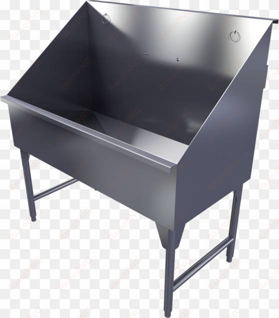 48 dog sink without ramp without tap 3d view - hotel