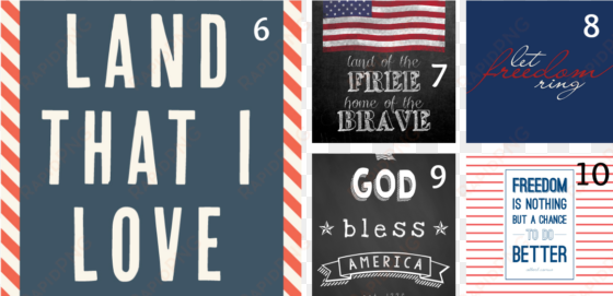 4th of july printables - love the 4th of july