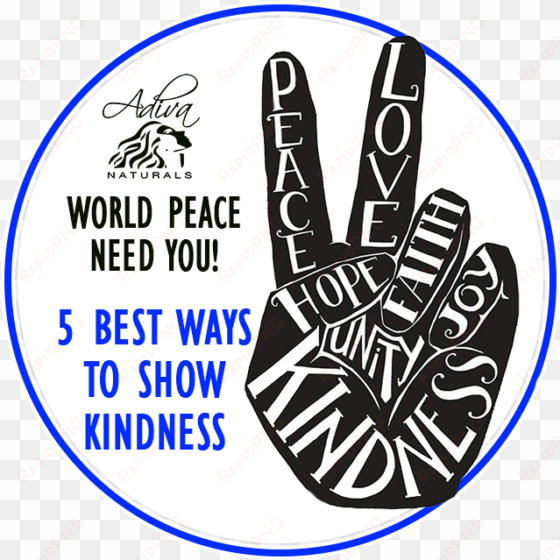 5 best ways to show your kindness - peace sign hand