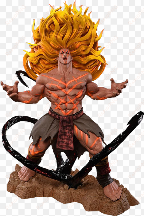 5" street fighter statue necalli v-trigger player 2 - street fighter - necalli 1:6 scale statue