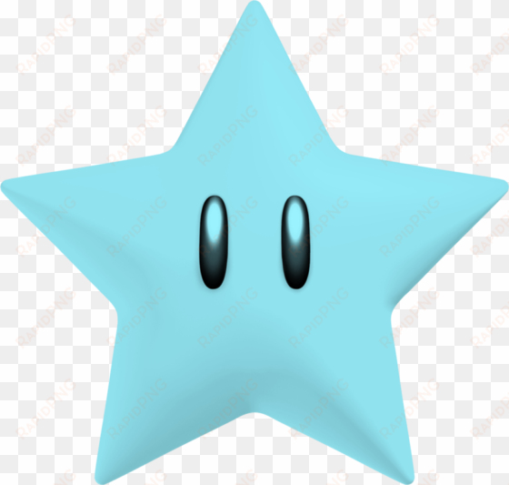 5-up star - super mario blue star