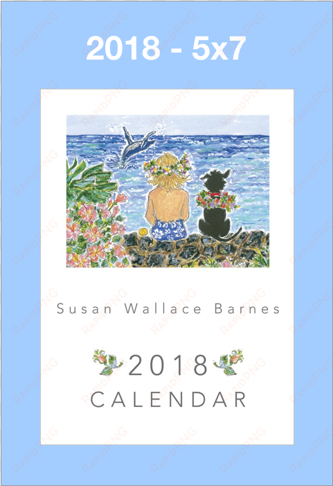 5 X 7 Susan Wallace Barnes 2018 Calendar - Calendar transparent png image