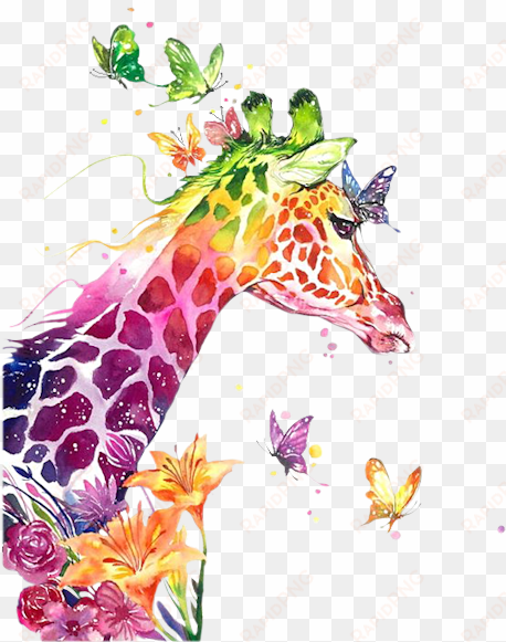 50 best watercolor paintings from top artists around - giraffe painting