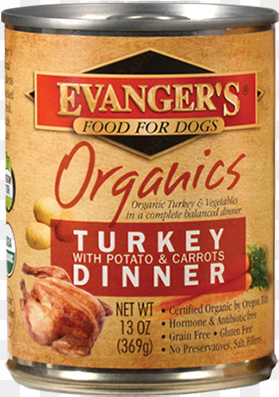 50113 - evangers organic turkey potato carrot canned dog food