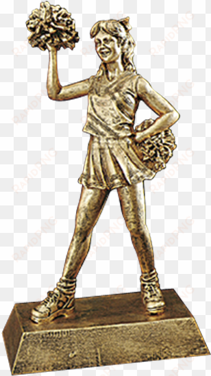 50506g or s - cheerleader signature resin figure trophy (10.5") quantity(1)