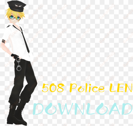 508 Edit Police Len [download] By Jangsoyoung - Len Kagamine Police Mmd transparent png image