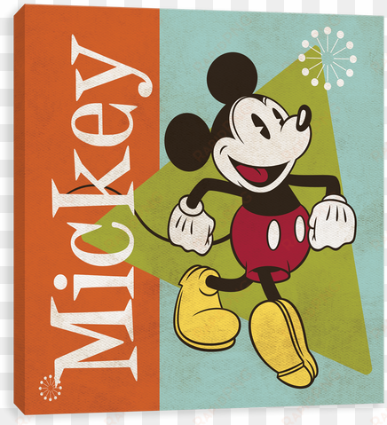 50s retro - mickey canvases by entertainart - mickey mouse '50s