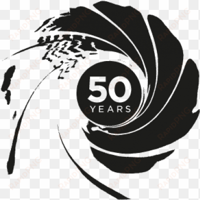 50th anniversary icon png - james bond gun barrel logo