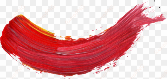 53 paint brush stroke vol - transparent red paint stroke