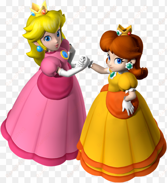 547px-princess peach and princess daisy - princess peach and sister