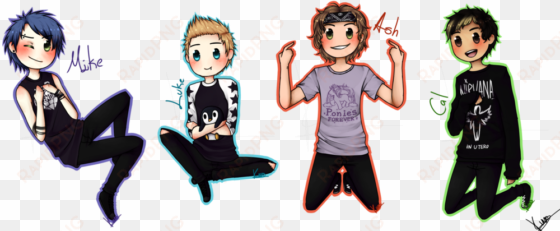 5sos transparent pixel - 5 seconds of summer kawaii