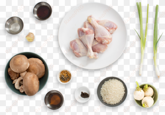 6 chicken drumsticks - shiitake