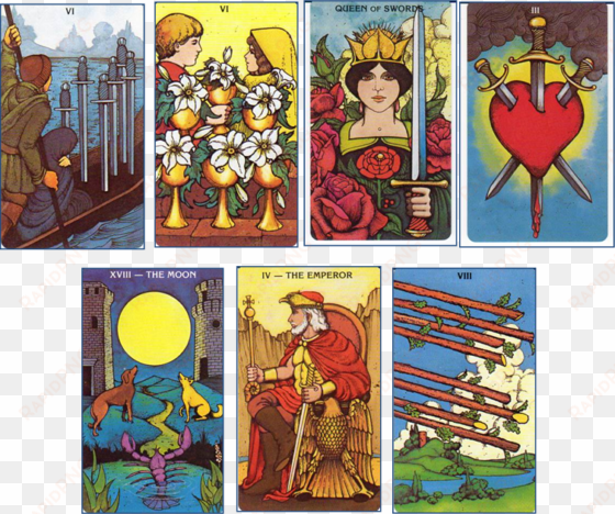 6 of swords - morgan greer tarot deck english [book]