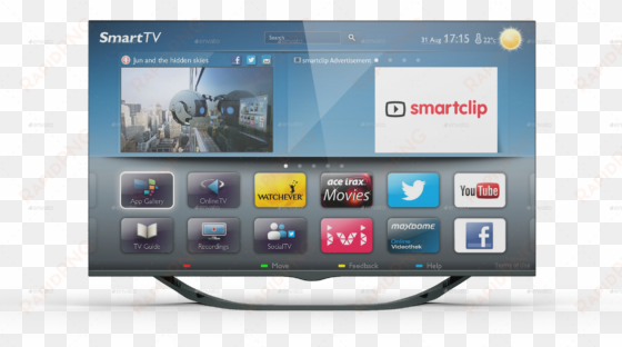 6 smart screen mockup - detel tv