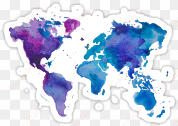 #6 watercolor map of the world by anastasiia kucherenko - watercolour world map background