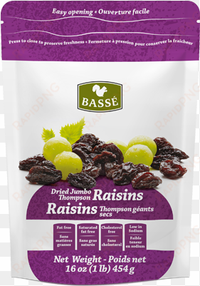 626394312002 jumbo thompson raisins - basse nuts