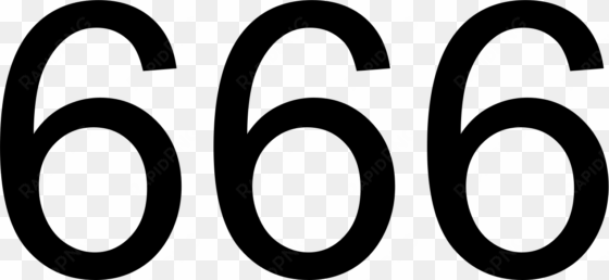 666 Изображение Числа Шестьсот Шестьдесят Шесть - 666 Пнг
