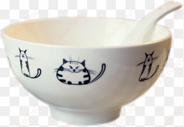 6pcs cute cat soup/rice bowls-freakypet - hot women ladies canvas large tote casual shoulder