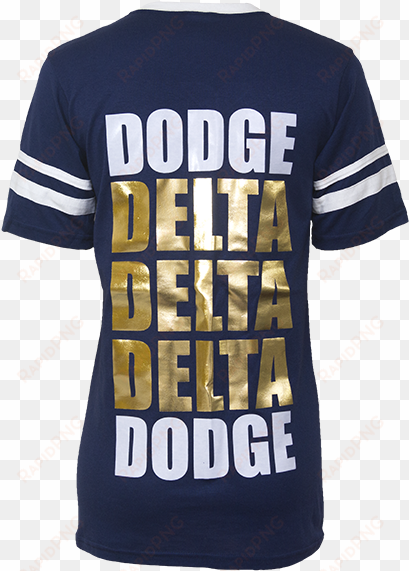 7276 delta dodgeball athletic v neck back1 - active shirt