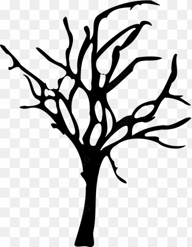 7533 oak tree silhouette clip art public domain vectors - dead tree cartoon png