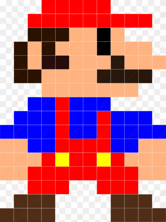 8 bit images - easy pixel art luigi