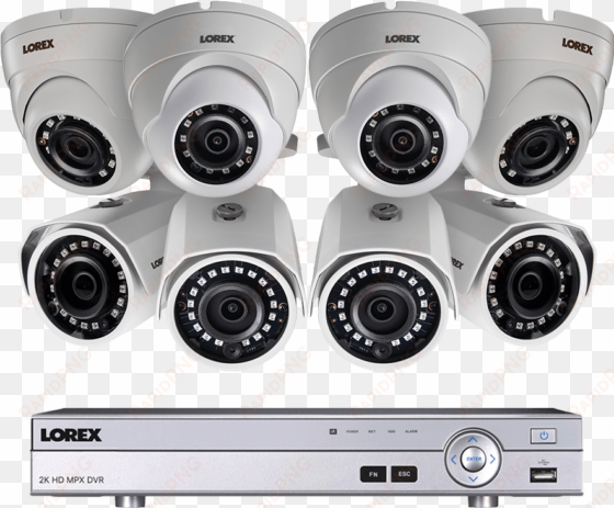 8 channel 2k hd security camera system with 8 2k metal - lorex 2k resolution hd security surveillance system