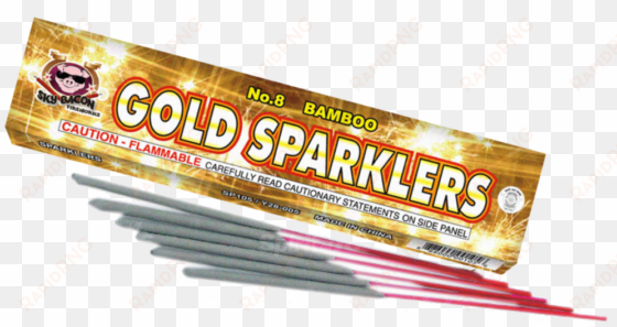 #8 gold sparkler bamboo - gold