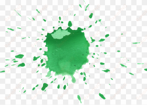 8 Green Watercolor Drop Splash - Watercolor Green Splas Png transparent png image