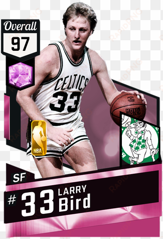 '86 larry bird pinkdiamond card - 99 steph curry 2k17