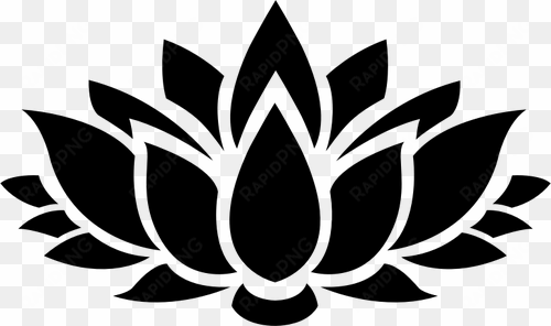 8627 lotus flower outline clip art free - lotus flower silhouette