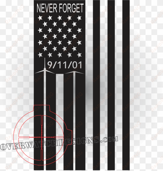 9/11 memorial flag decal - american flag clipart down