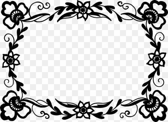 9 rectangle flower frame vector png transpa svg vol - portable network graphics