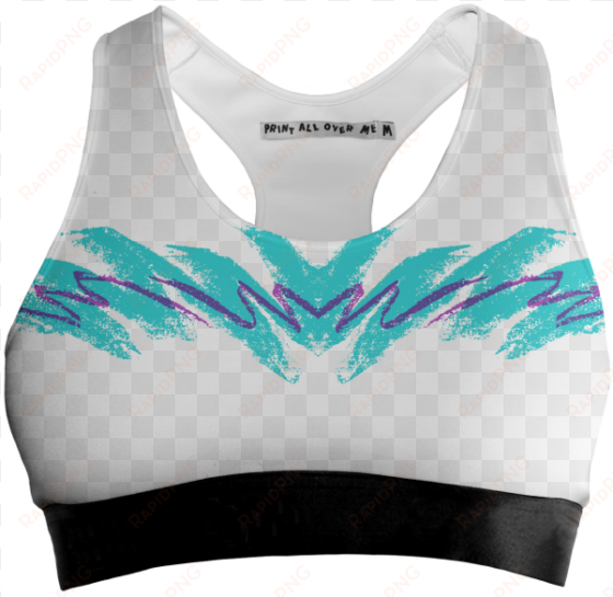 90s jazz sports bra $50 - sports bra png no background