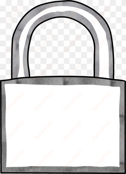 9190363, padlock locked - tote bag