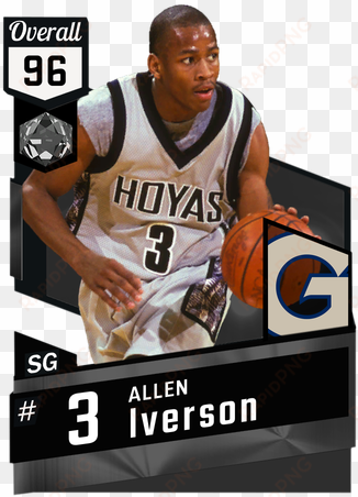 '94 allen iverson onyx card - allen iverson 2k17 card