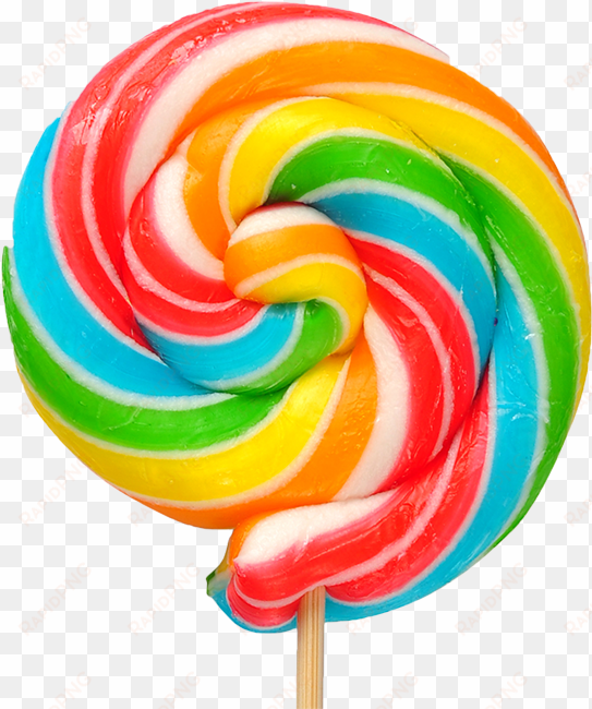 a bright, multi-colored lolipop - lollipop