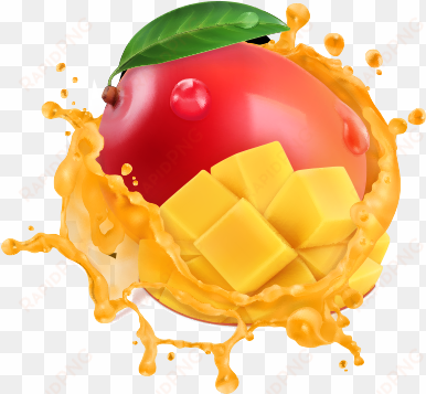 a classic non dairy flavor that brings the sweet tropical - mango juice splash png