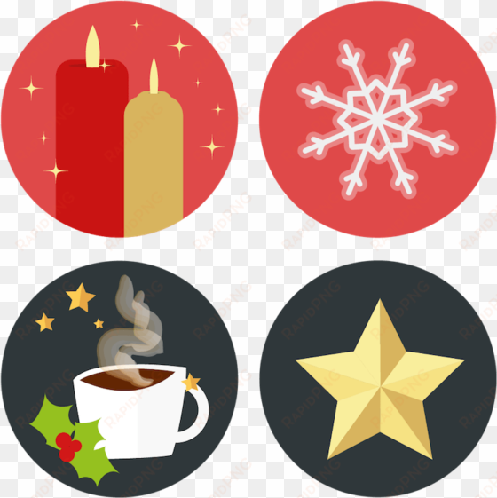 a closer look at some of the icons - advent icon png