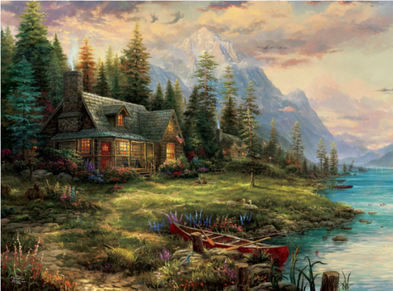 a father's perfect day - thomas kinkade a father's perfect day