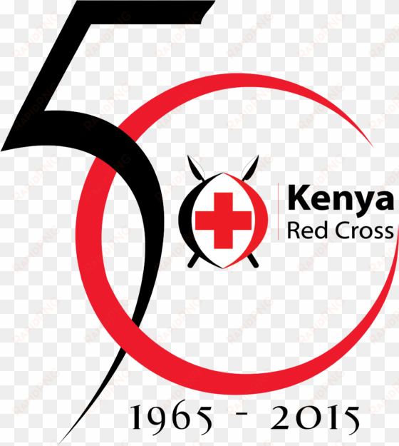 a flag adopted for the occasion had a red field with - kenya red cross society
