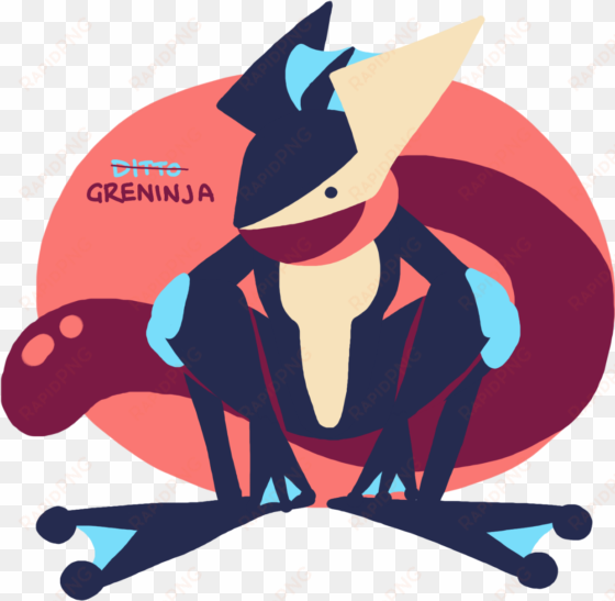 a greninja with a ditto face but it's definitely not - face