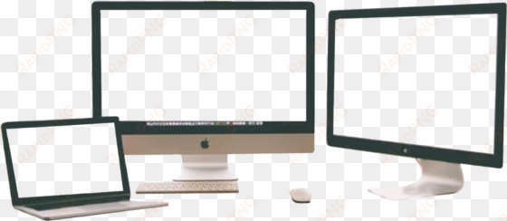 a group of computers on transparent background, insert - computer