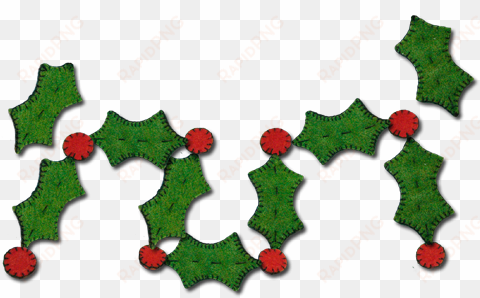 a holly garland is a great decoration for the christmas - garland