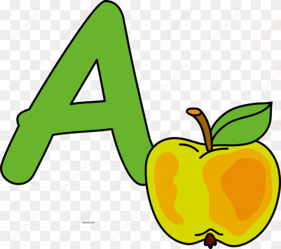 a is for apple clipart png - clip art