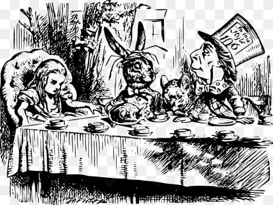 a mad hatter tea party at 1 p - mad tea party tenniel