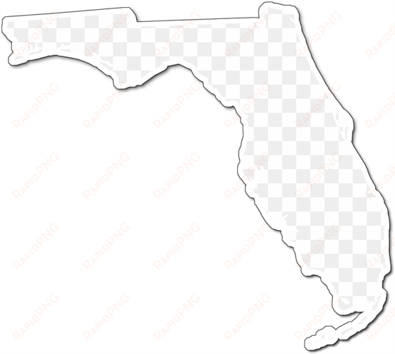 a map of florida with an outer shadow around the map - florida map black