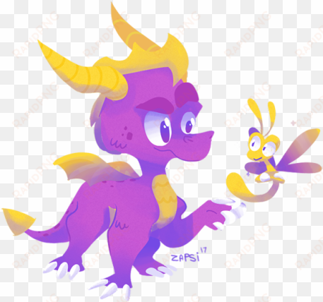 a messy spyro doodle - cartoon